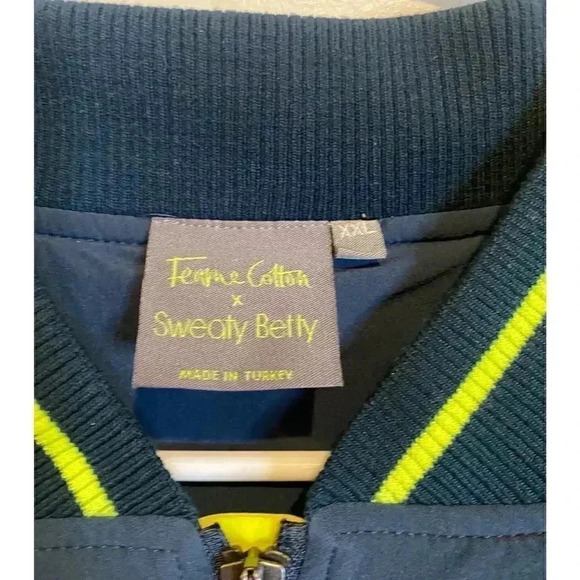 Fearne Cotton x Sweaty Betty Game Changer Jacket, Beetle Blue Block - Picture 5 of 10